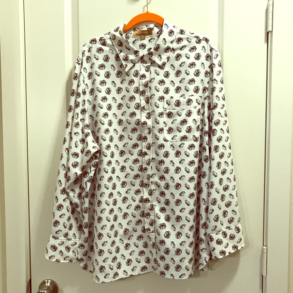 Funky Printed Button Down.